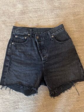 Agolde black Jean shorts